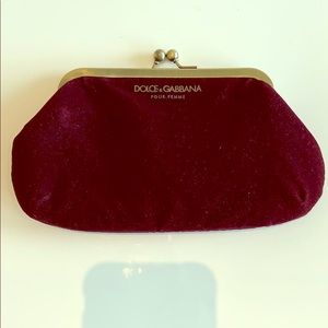 New!  Dolce & Gabbana velvet clutch
